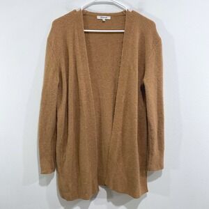 Madewell‎ Womens XS Brown Alpaca Merino Wool Blend Open Front Cardigan